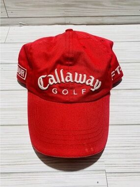 Callaway New Era Red Golf Hat HX Tour FT-5 Adjustable Hat